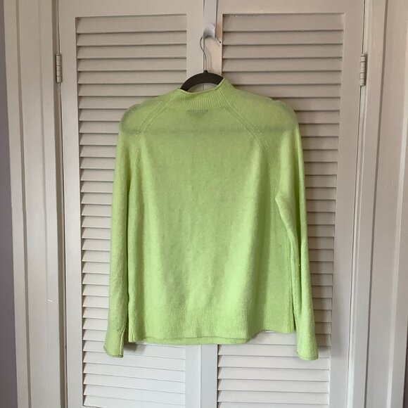 JCREW Size S Rollneck Sweater in Supersoft Yarn green yellow - Picture 4 of 8